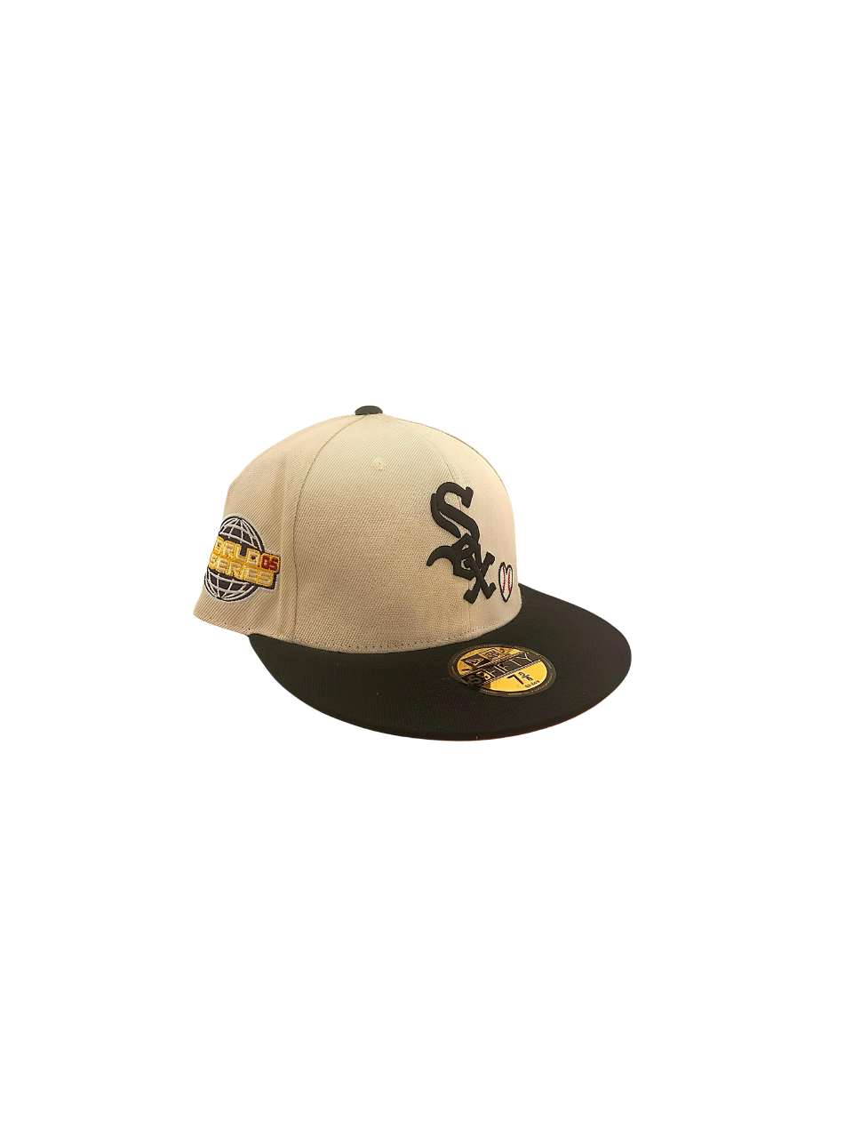 Multi Beige Pearl Design Fitted Cap