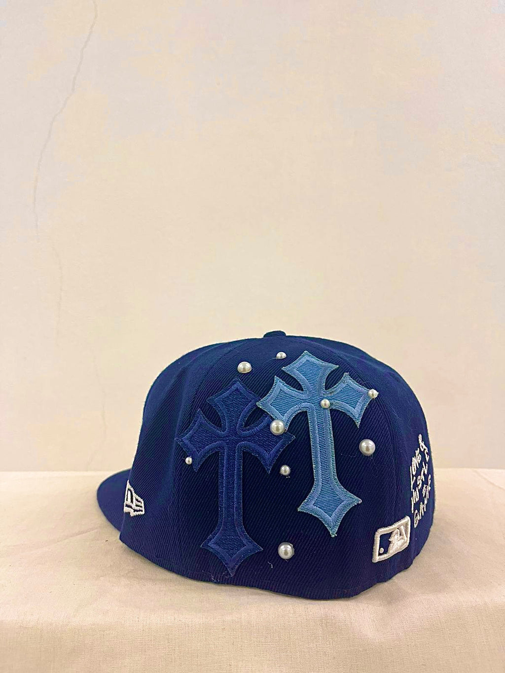 Blue SOX Custom Pearl x Chrome fitted cap